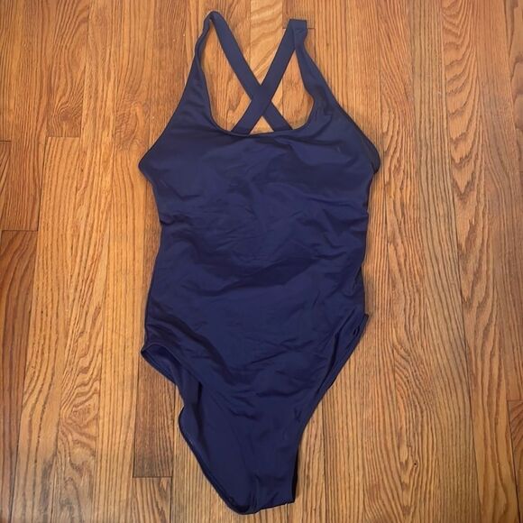 Andie Swim The Tulum One Piece Navy Size Large NWT - Picture 3 of 7